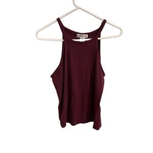 Planet Gold Burgundy Halter Top Size XL